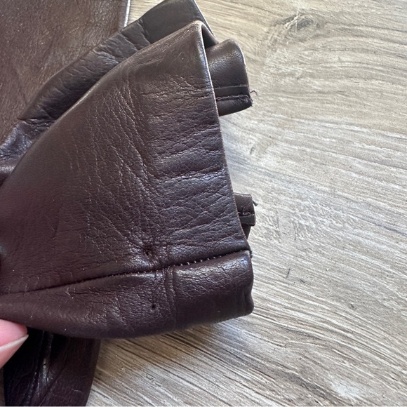 Vintage Brown Leather Gloves - Picture 4 of 4